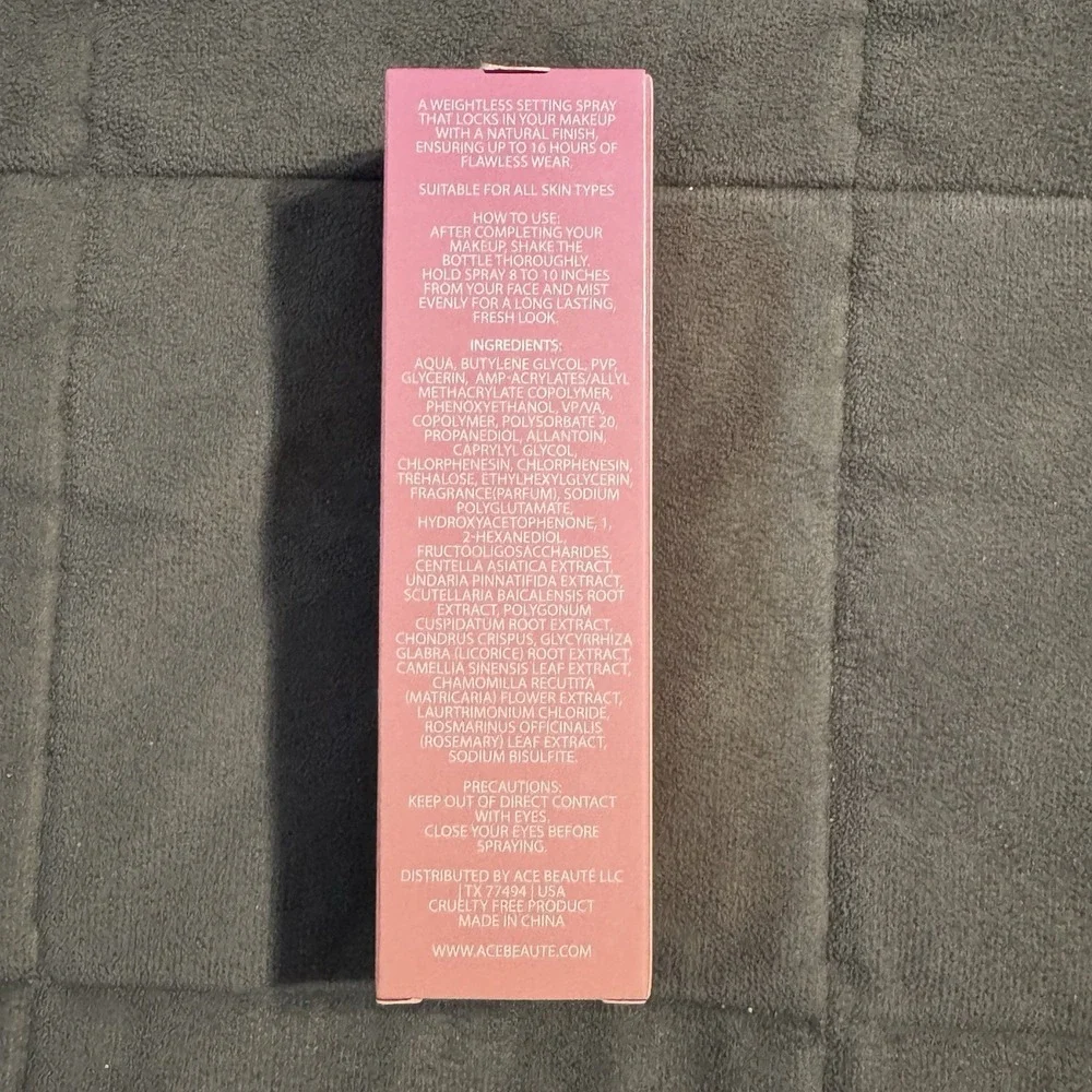ACE BEAUTE‎ SET LOCK Setting Spray 3.38 fl oz. Full Size Sealed